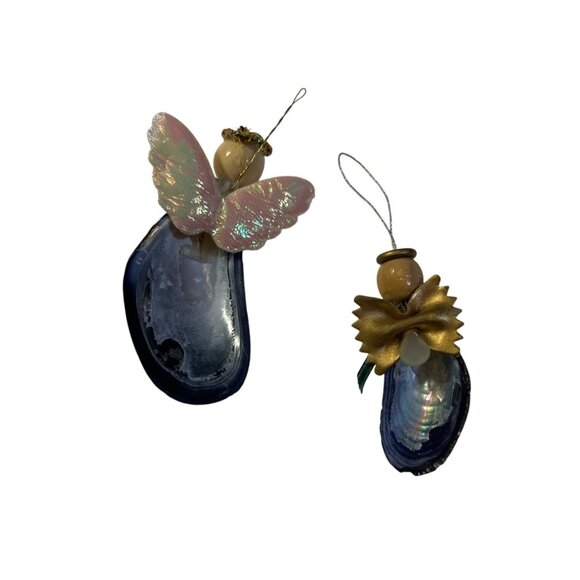 Handcrafted Vintage Sea‎ Shell Angel Ornaments - Picture 3 of 5